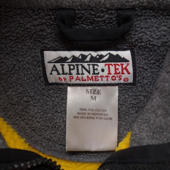 Alpine Tek Women's Size Medium Yellow Fleece Pullover 1/4 Zip Shirt #1586 - Picture 3 of 6
